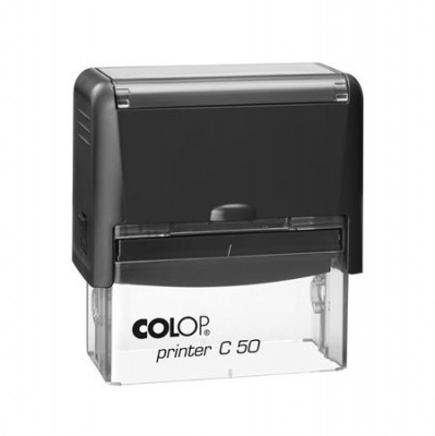 Bélyegző, COLOP "Printer C 50", lila cserepárnával