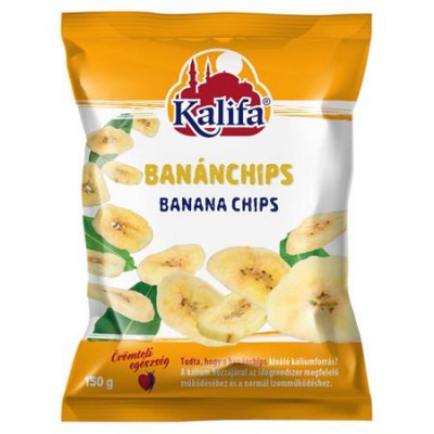 Aszalt banánchips, 150 g, KALIFA