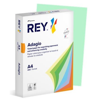 Másolópapír, színes, A4, 80 g, REY "Adagio", pasztell zöld