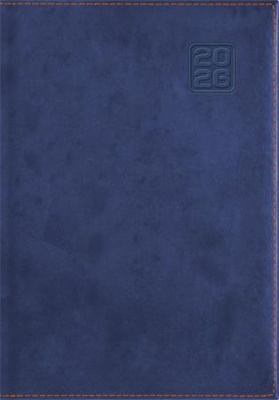 Naptár, tervező, A5, napi, DAYLINER "Square", kék